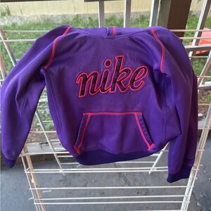 Nike Purple Sweatshirt with Hot Pink Accents